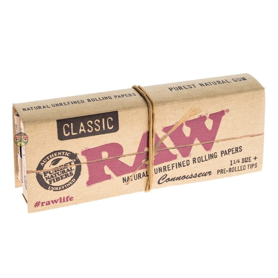 חוברת ניירות RAW Classic Connoisseur 1¼ עם פילטרים
